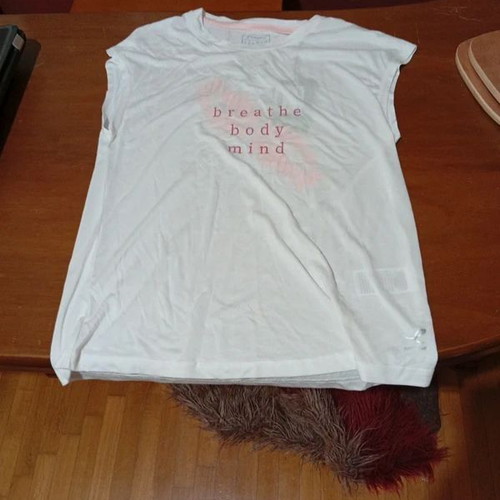 Emerson women's T-shirt new, size L, white and pink