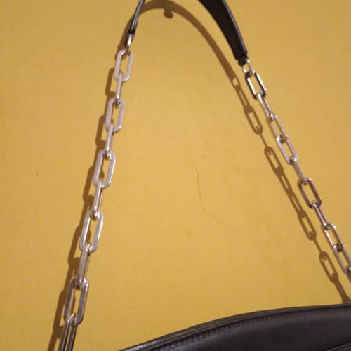 Tosca Blu handbag new, genuine leather, black and silver