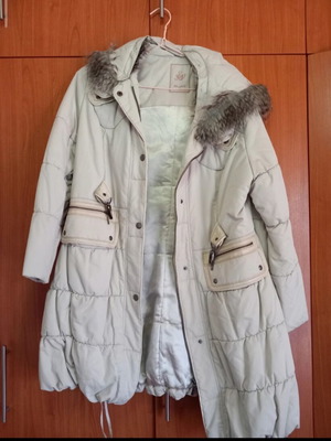 Milla thick jacket beige like new No 3