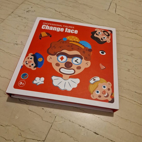 Magnetic face game used