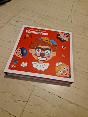 Magnetic face game used
