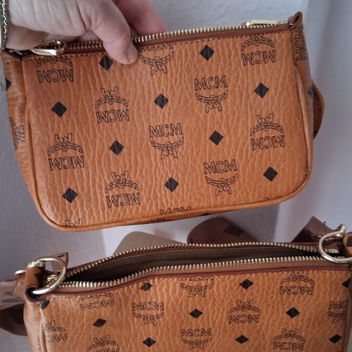 Crossbody bags beige set of 2 with wallet like new