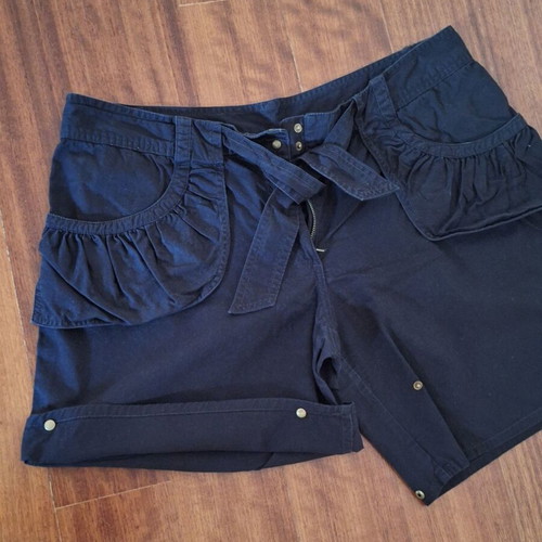 Moda Y2K Large Black Cotton Cargo Shorts like new