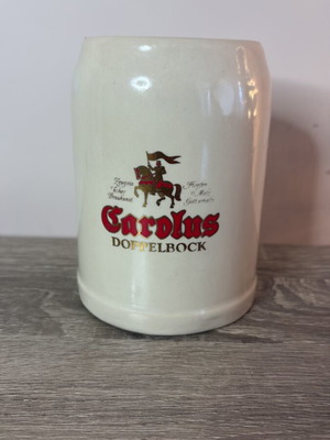 Carolus Doppelbock ceramic beer stein used