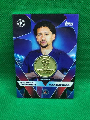 Κάρτα Marquinhos Topps Match Attax 2025-26 UCL Medal Winner καινούργια
