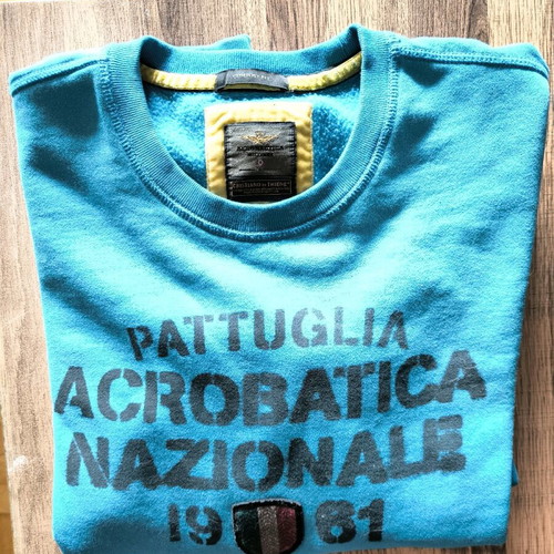 Aeronautica Militare μπλούζα-φούτερ σαν καινούργιο, μπλε τιρκουάζ, 3XL