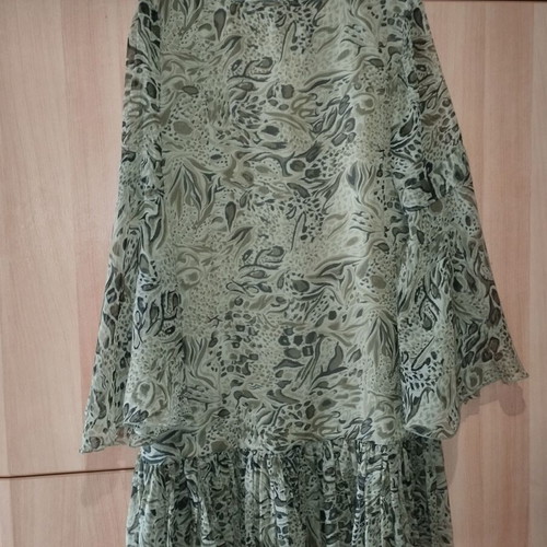 Bluenote airy dress new in olive color size M