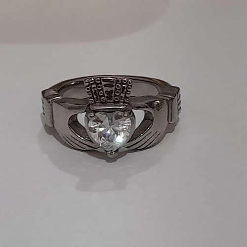 Claddagh ring used, silver