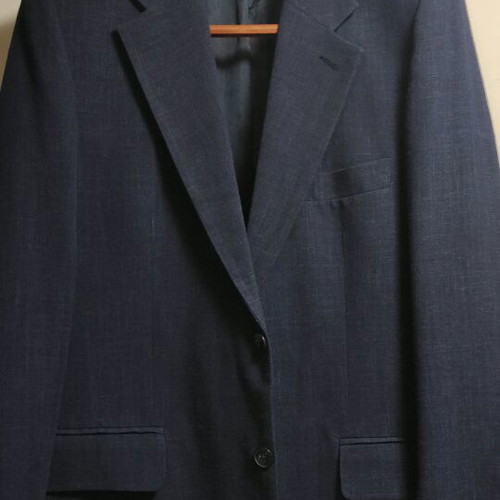 Linen Hibou suit dark blue like new, summer