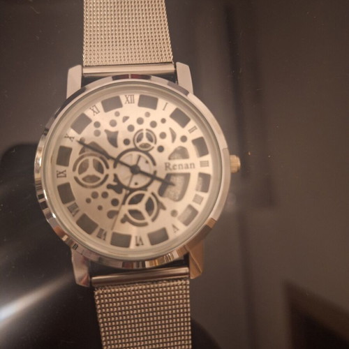 Renan 111-106 wristwatch with metal mesh strap, like new