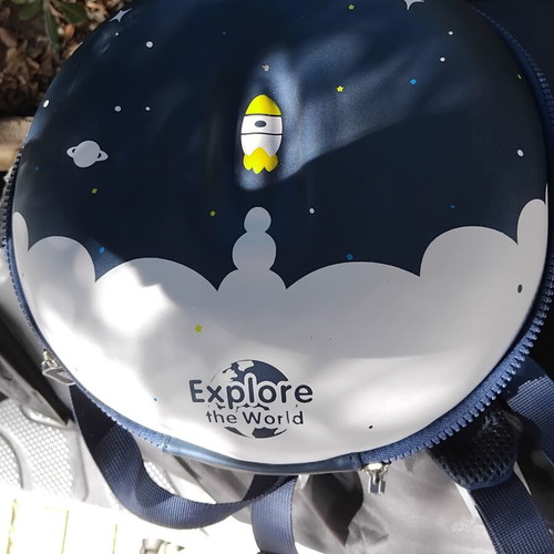Jackson 3D Hardshell Kids Backpack used, space theme