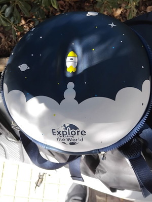 Jackson 3D Hardshell Kids Backpack used, space theme