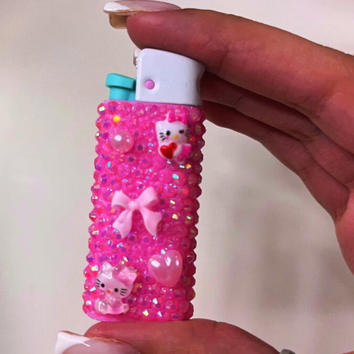 Hello Kitty Handmade Bedazzled Lighter new