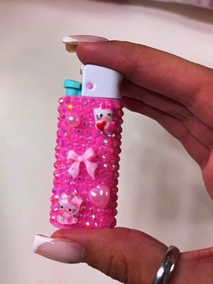 Hello Kitty Handmade Bedazzled Lighter new