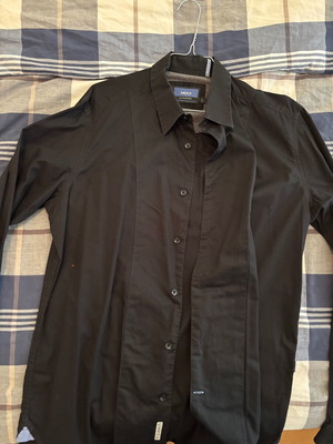 Mexx slim fit shirt large used, black