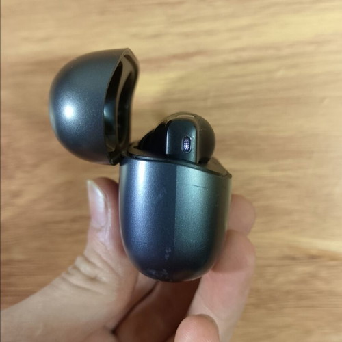 Hoco black wireless earbuds with charging case