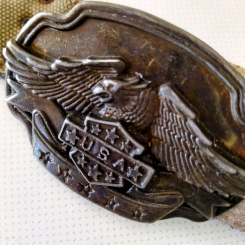 Belt used with large eagle buckle and studs, 4 cm x 1.25 m