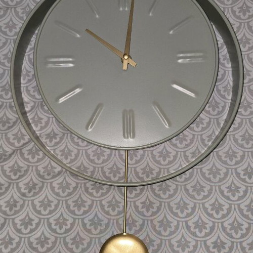 Wall clock new mint color 28x38 analog