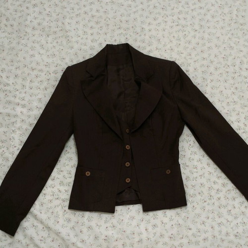 Rebecca Blu brown glossy jacket like new, XS