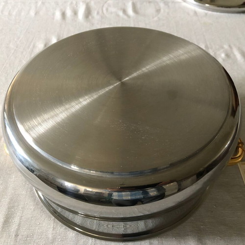 Seb/Demeyere Inca Gold 24 stainless steel collectible pots new
