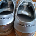 Armani Exchange shiny sneakers with sequins like new, gray