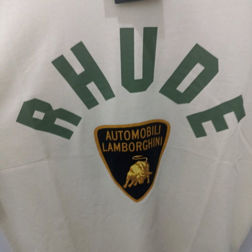 Rhude Lamborghini T Shirt Large Cream Made in USA