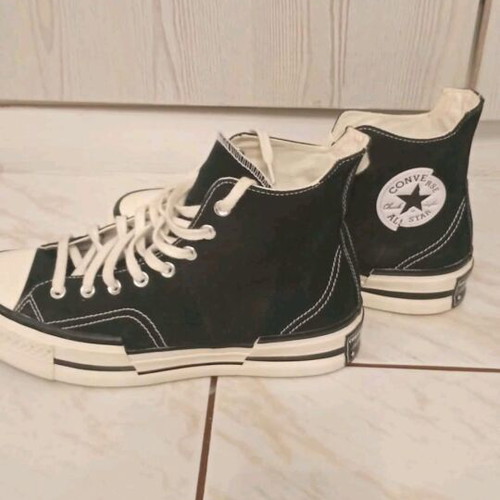 Converse Chuck 70 Plus Seasonal Flatforms boots like new, black/egret