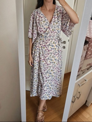 Liquorish floral wrap midi dress, multicolor, UK 12 / EU 40 / M-L