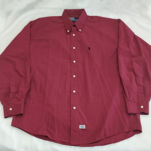 Polo Ralph Lauren shirt size Large, burgundy color, like new