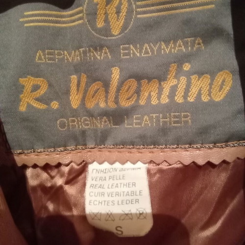 Women's leather coat Red Valentino like new, beige, size S