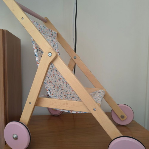 Little Dutch Rose doll and doll stroller combo