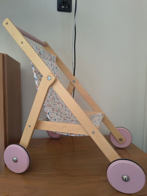 Little Dutch Rose doll and doll stroller combo