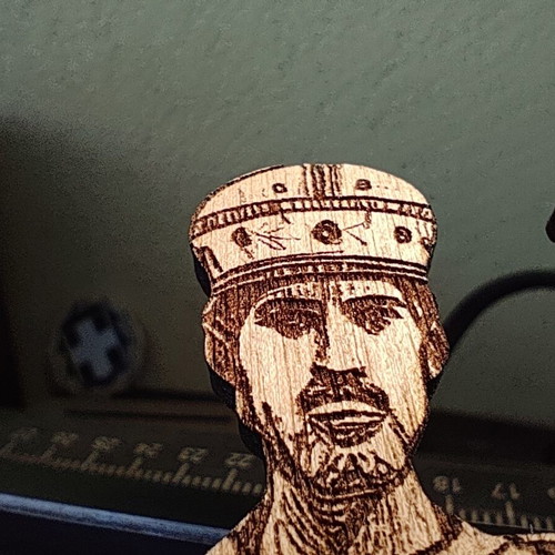 Woodcraft Wooden Tabletop Icon of Saints Konstantinos and Eleni new