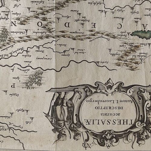 Authentic map of Thessaly by Jansonius used, 60x50 cm