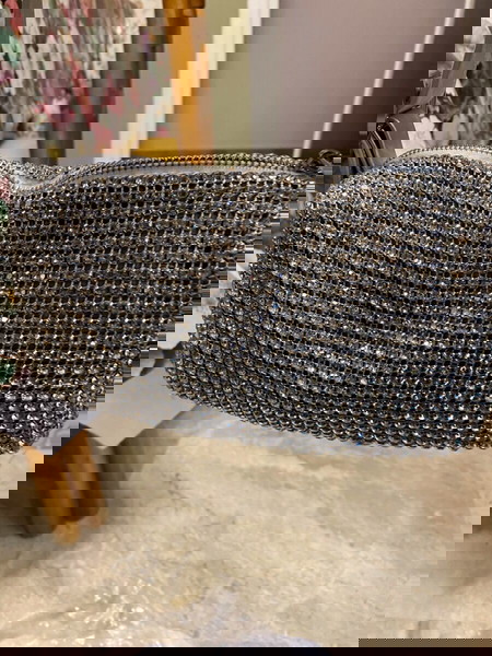 Cocktail bag with strass