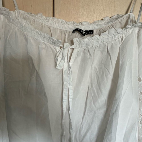 White boho blouse Mat like new, One Size