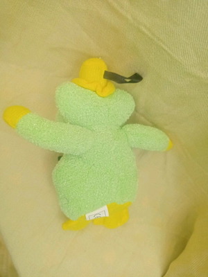 Plush frog 15cm, washed