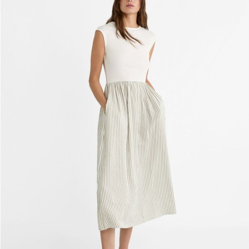 Stradivarius dress small-medium like new, elastic top with pockets