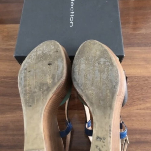 Mac Collection platform sandals used, multicolor, size 39