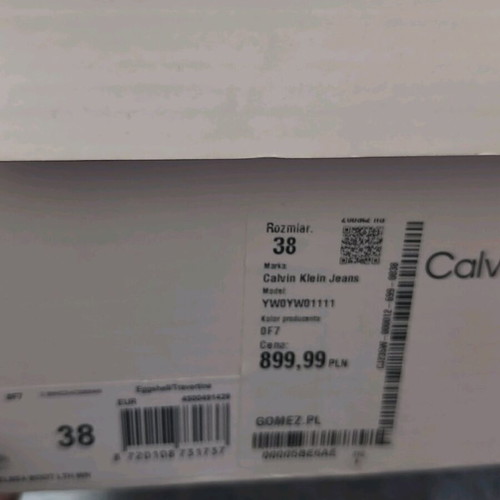 Calvin Klein boots like new, size 38, white and beige