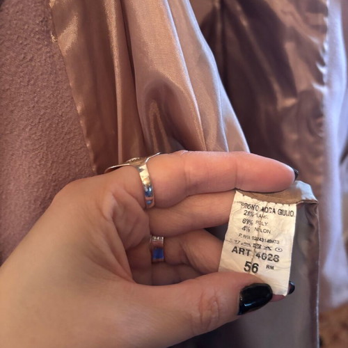 Beige coat size 56 like new with detachable belt