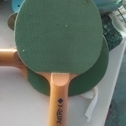 Ping pong rackets used, set without balls
