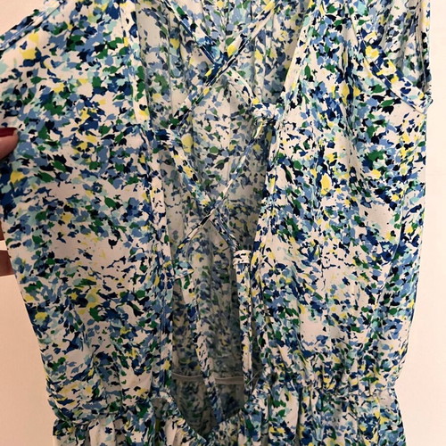 Lipsy London dress used, one size, floral, blue and white