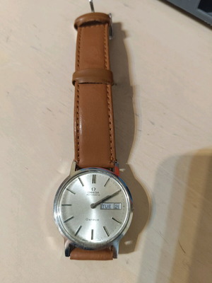 Ρολόι vintage Omega μεταχειρισμένο, γκρι, ανδρικό