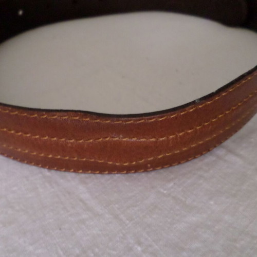 Women's leather belts set like new, brown, pack of 3