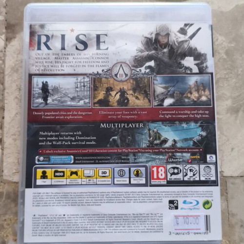 Assassin's Creed III PS3 used in very good condition