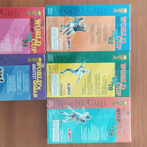 World Cup VHS tapes 1958-1994 new, rare collection 5 pcs