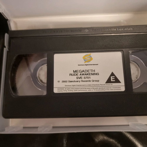 Megadeth Rude Awakening VHS used, excellent condition