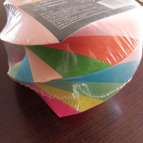 Colored memo pads new in sealed packaging