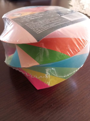 Colored memo pads new in sealed packaging